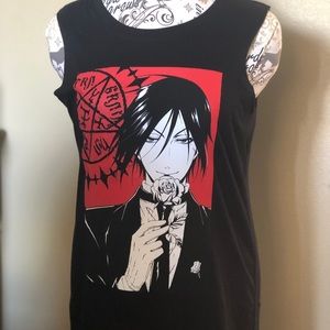 New Black Butler Sebastian Muscle Shirt XL NWT
